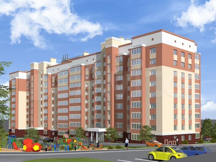 2-к. квартира, 53,5 м², 5/9 эт.