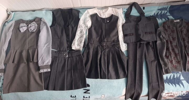 Школьная форма серая