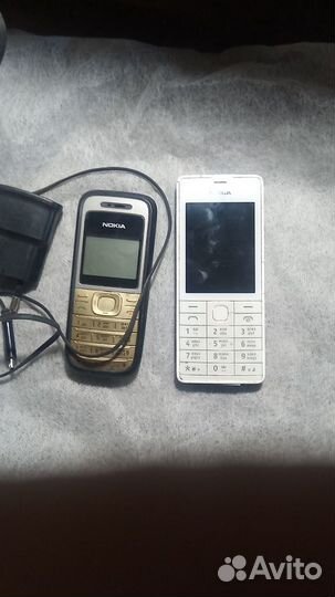 Два исправных телефона nokia 1200 и nokia 515.2