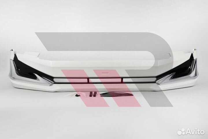 Губа передняя Toyota LC Prado 150 3м с18г