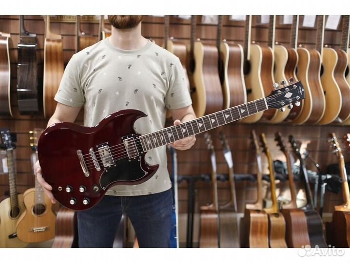 Prodipe jmfgs300wrnc Электрогитара GS300, красная