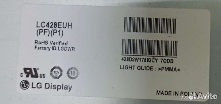 Плата для телевизора lg 42LA660V-ZA