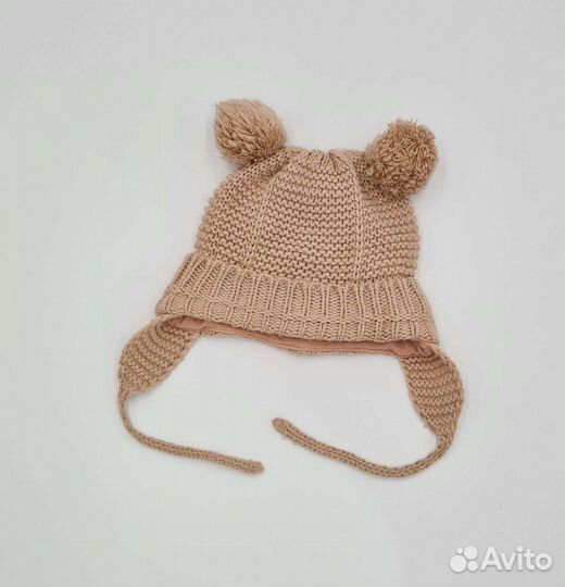 Шапка тёплая zara на девочку 3мес