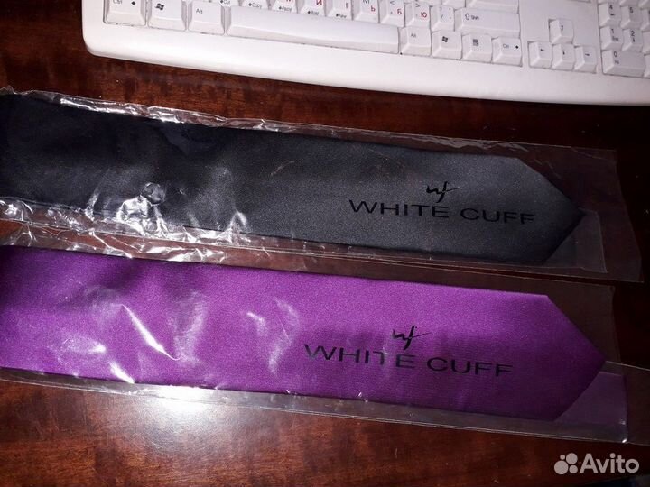 Галстуки 3шт White Cuff цена договорная за 1шт