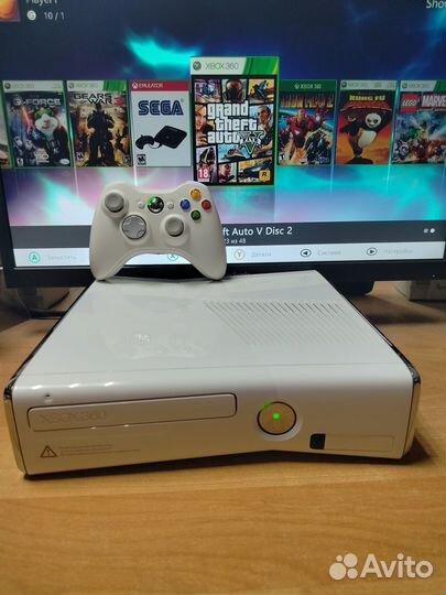 Xbox 360S 320Gb FreeBoot 48 Игр Геймпад