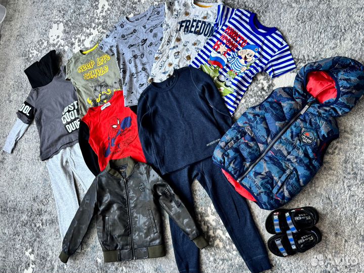 Вещи пакетом на мальчика 98-104р
