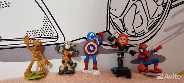 Фигурки Marvel Kinder (за 5 шт)