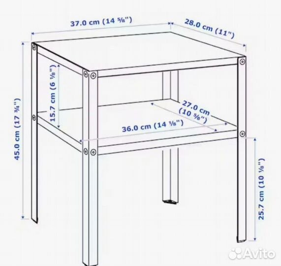 Прикроватный столик IKEA