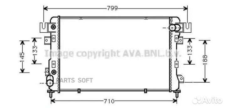 Радиатор охлаждения Крайслер Нью Йоркер 1994