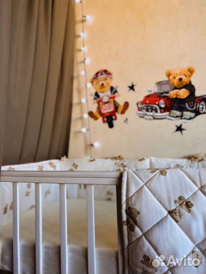 Бортики в кроватку одеяло-конверт