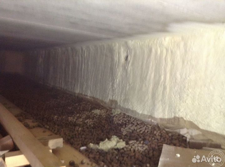 Утепление пенополиуретаном подвала