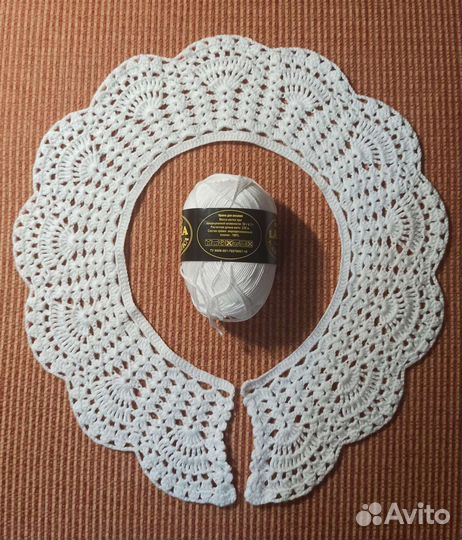 Вязанный воротничок