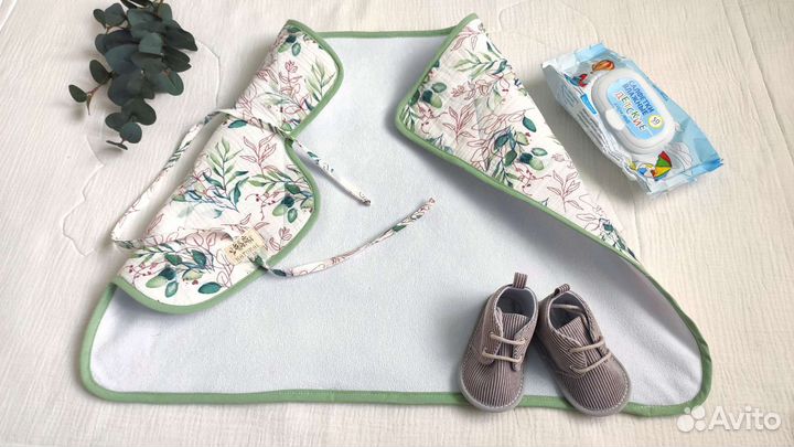 Муслиновый непромокаемый пеленальный коврик