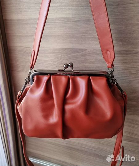 Сумка женская бордовая