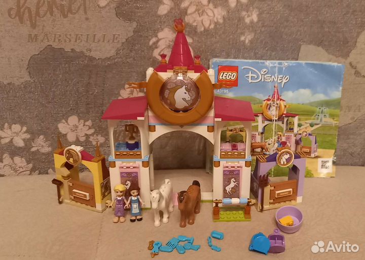 Lego 43195 disney princess рапунцель конюшня