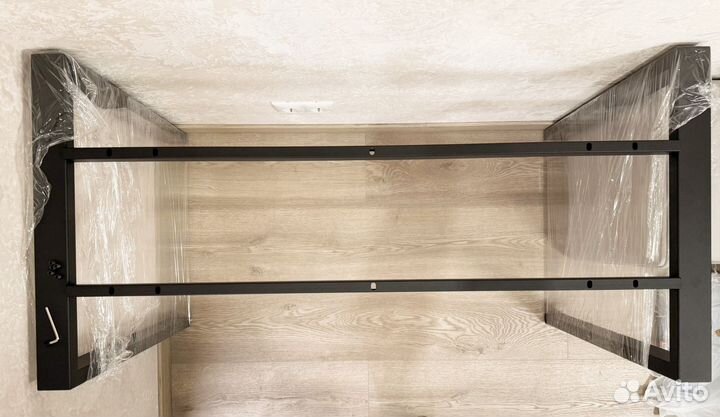 Подстолье для стола в стиле лофт, чёрный металл