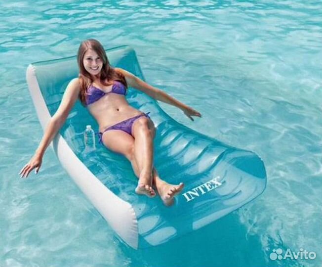 Надувной шезлонг-матрас