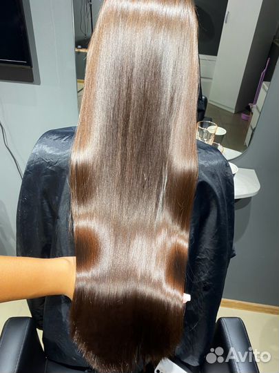 Кератиновое выпрямление