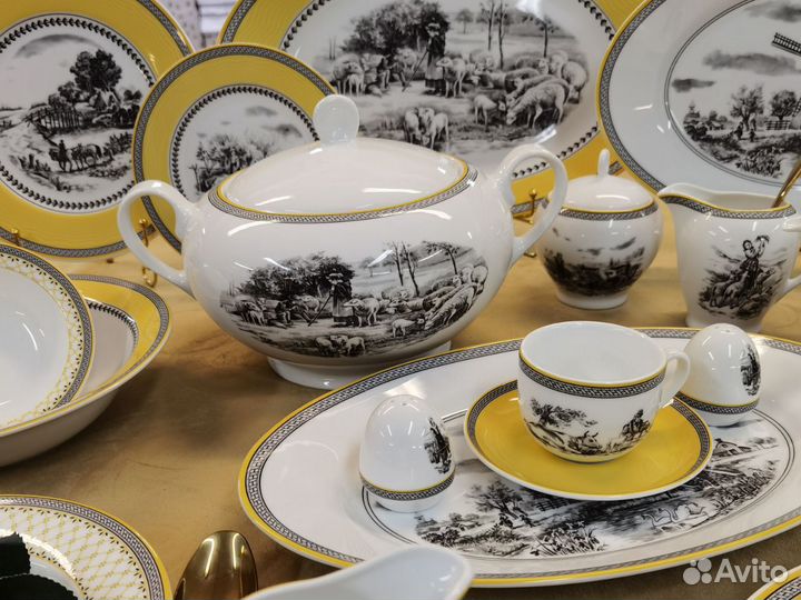 Сервиз чайно-столовый 102пр Village в стиле Audun