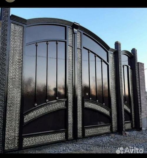 Кованые ворота и калитки навесы