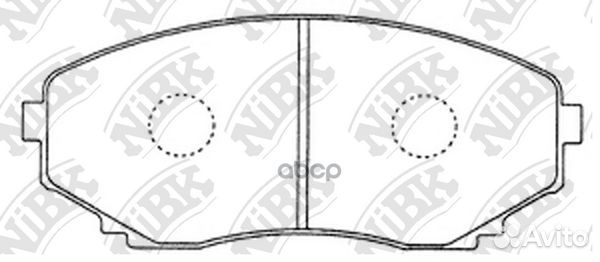 Колодки тормозные дисковые перед PN5376 NiBK