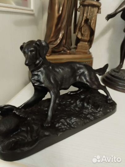 Каслинское литье. Сеттер с куропаткой. 1974 год