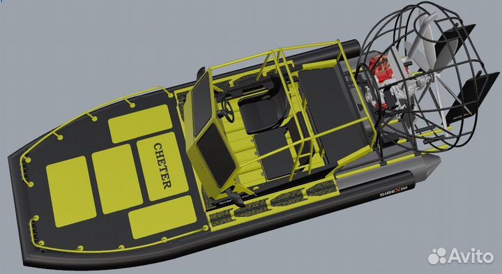 Аэролодка SibEX Cheater 300 л.с Турбо Рестайлинг