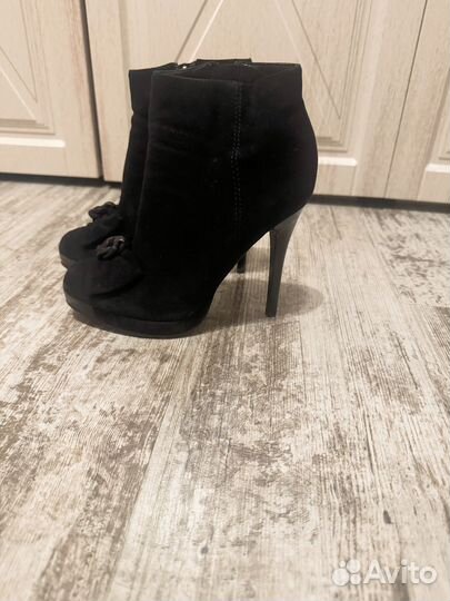 Ботильоны натуральная замша