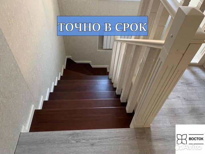 Отделка лестниц деревом