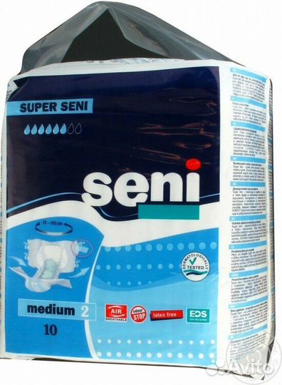 Подгузники для взрослых Super Seni Medium 10