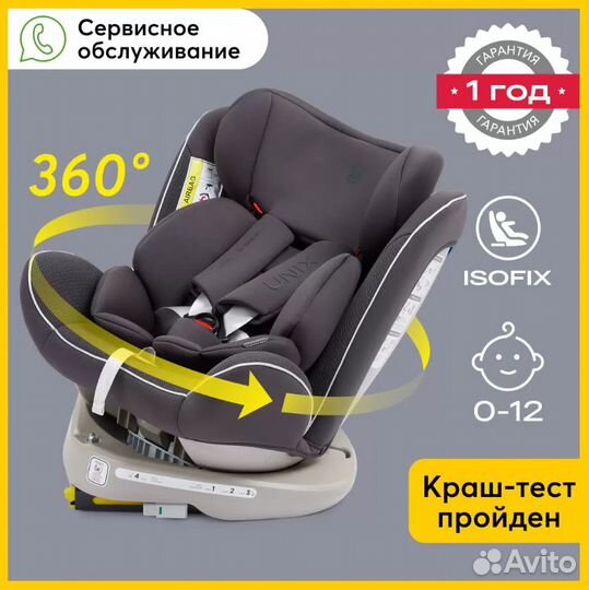 Новое автокресло Happy Baby Unix