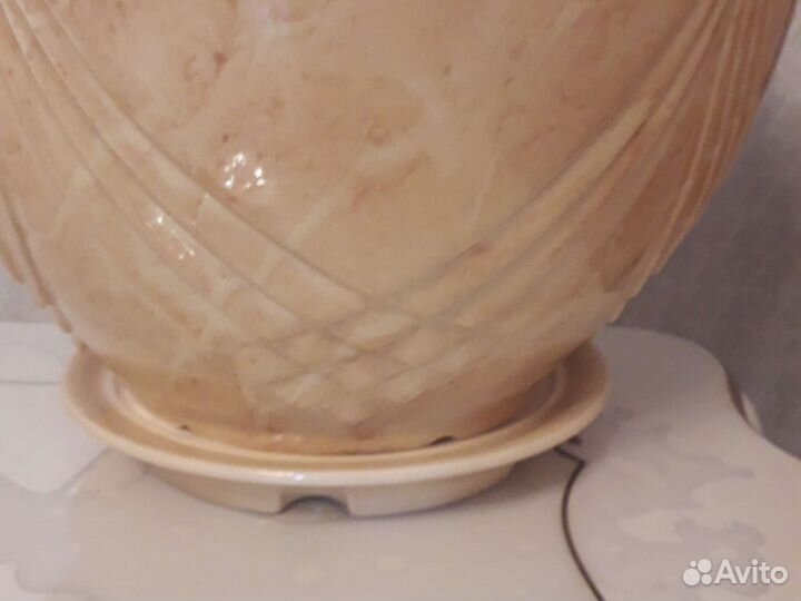 Цветочный горшок фарфоровый напольный