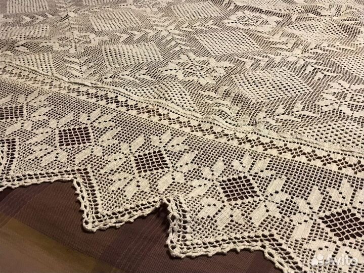 Старинная скатерть ручной работы