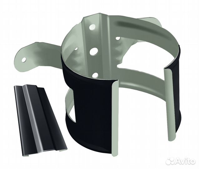 Кронштейн трубы на дерево Optima 90мм RAL 7024