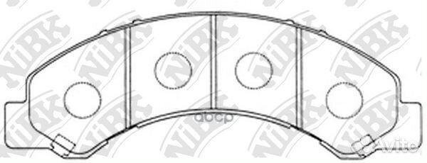Колодки тормозные дисковые перед/зад PN4464