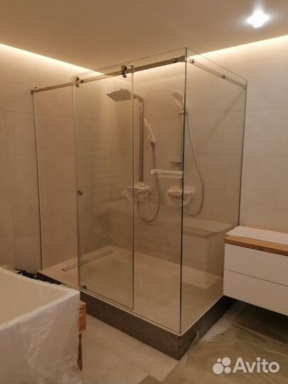 Установка душевого ограждения