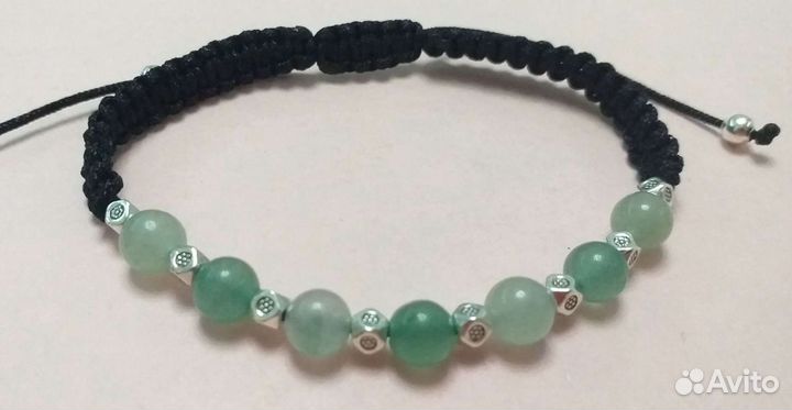 Браслет с нат камнями