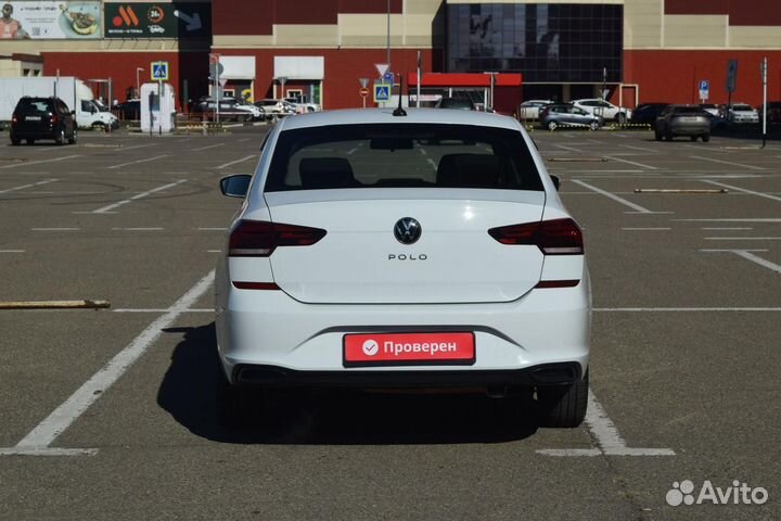 Volkswagen Polo 1.6 AT, 2021, 60 421 км