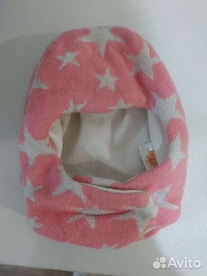 Зимняя шапка шлем на малышку