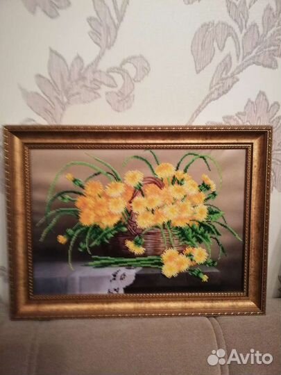 Картина вышитая бисером