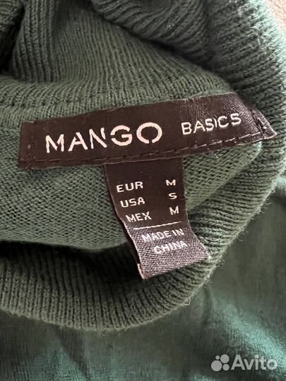 Водолазка зелёная Mango basics