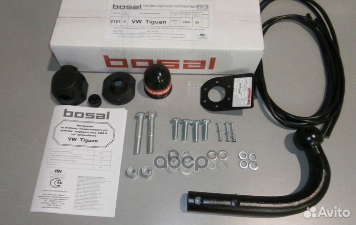 Фаркоп VAG Q3/tiguan 07- (тип шара A/под вырез