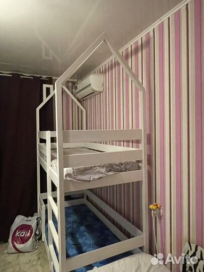 Двухъярусная кровать массив сосны