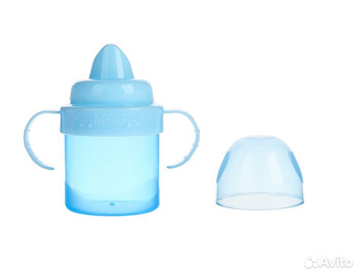 Поильник Голубой / Розовый + Имя Ребёнка