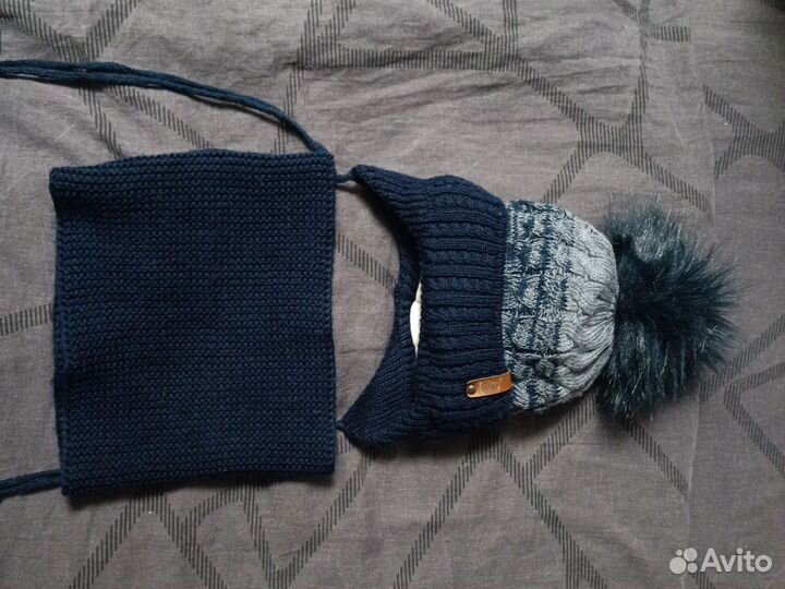 Шапка для новорожденного зима