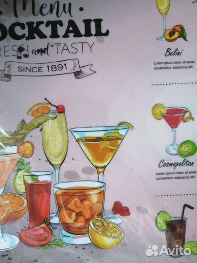 Набор термосалфеток (8 шт.) для кухни, бара. Новые