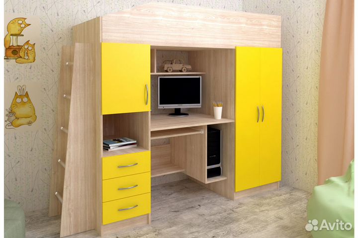 Детская стенка-кровать 