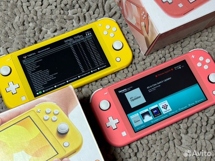 Nintendo Switch Lite Прошитая +micro sd 128