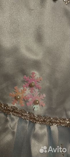 Нарядное платье 98 голубое