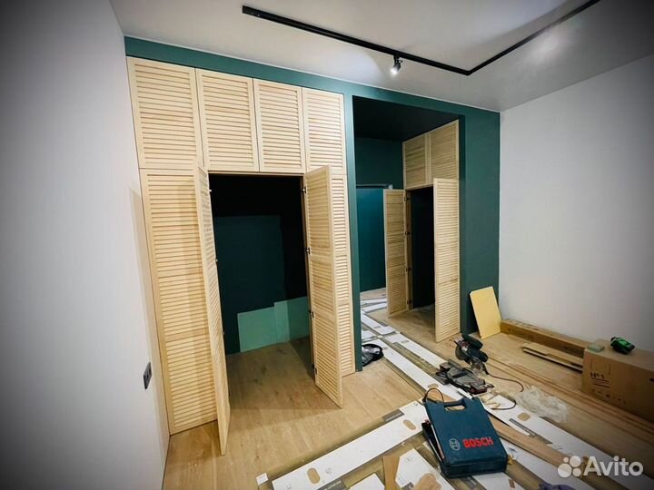 Жалюзийные двери из массива сосны и мдф